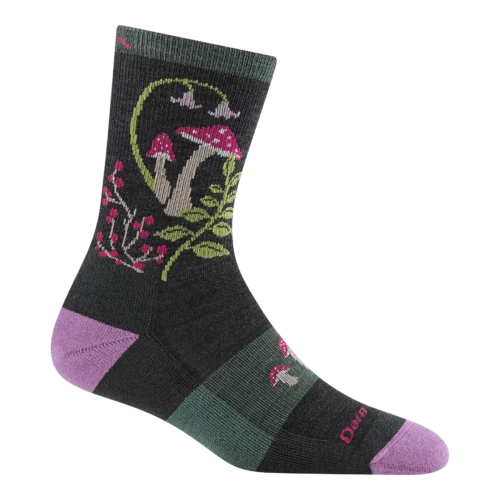 Women's Mellow Mushrooms Micro Crew Lightweight Hiking Socks